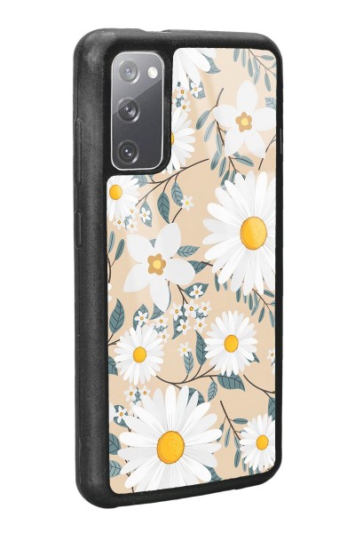 Samsung S20 Büyük Papatya Tasarımlı Glossy Telefon Kılıfı