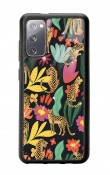 Samsung S20 Çiçekli Kediler Tasarımlı Glossy Telefon Kılıfı