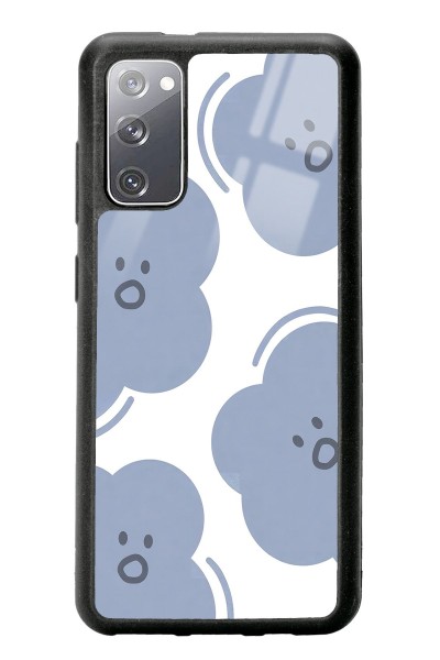 Samsung S20 Cloud Face Tasarımlı Glossy Telefon Kılıfı