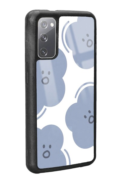 Samsung S20 Cloud Face Tasarımlı Glossy Telefon Kılıfı