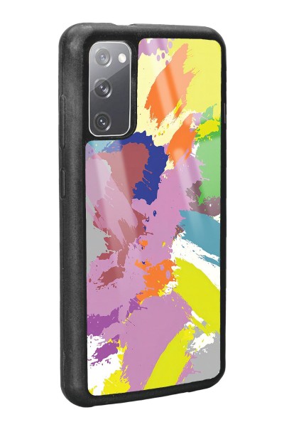 Samsung S20 Colored Brush Tasarımlı Glossy Telefon Kılıfı