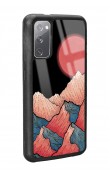 Samsung S20 Dağ Güneş Tasarımlı Glossy Telefon Kılıfı