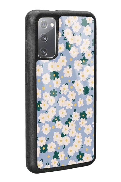 Samsung S20 Daisy Pattern Tasarımlı Glossy Telefon Kılıfı