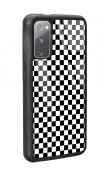 Samsung S20 Damalı Tasarımlı Glossy Telefon Kılıfı