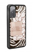 Samsung S20 Emoji Zebra Tasarımlı Glossy Telefon Kılıfı