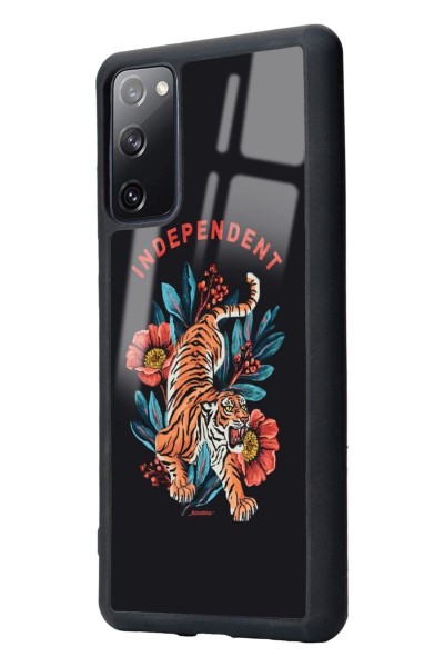 Samsung S20 Fe Bağımsız Kaplan Tasarımlı Glossy Telefon Kılıfı