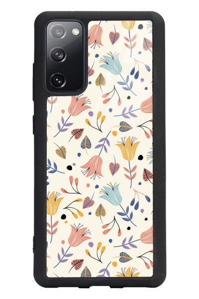 Samsung S20 Fe Beyaz Bindanlı Tasarımlı Glossy Telefon Kılıfı