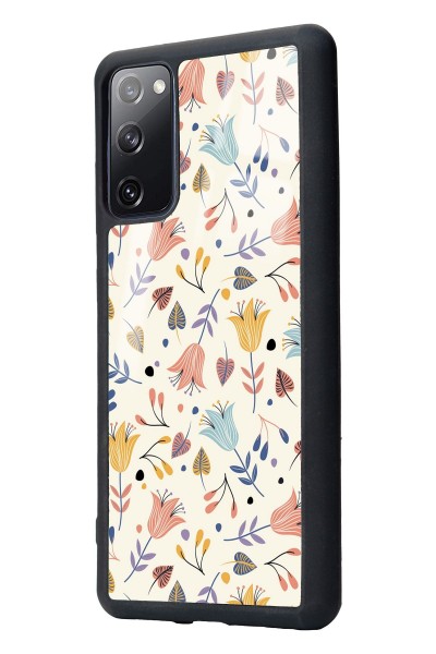 Samsung S20 Fe Beyaz Bindanlı Tasarımlı Glossy Telefon Kılıfı