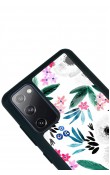 Samsung S20 Fe Beyaz Çiçek Tasarımlı Glossy Telefon Kılıfı