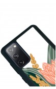 Samsung S20 Fe Beyaz Karanfil Tasarımlı Glossy Telefon Kılıfı