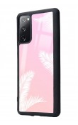 Samsung S20 Fe Beyaz Palmiye Tasarımlı Glossy Telefon Kılıfı
