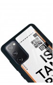 Samsung S20 Fe Bilet Tasarımlı Tasarımlı Glossy Telefon Kılıfı