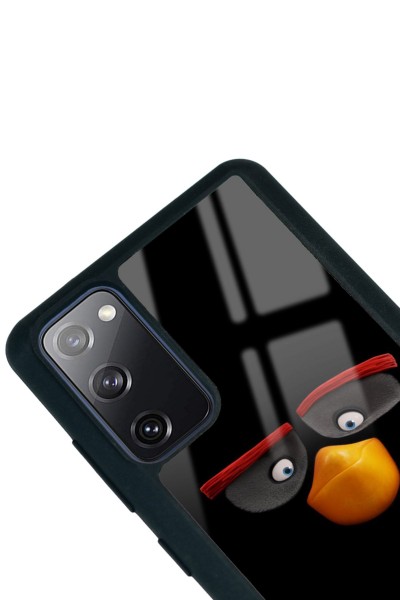 Samsung S20 Fe Black Angry Birds Tasarımlı Glossy Telefon Kılıfı