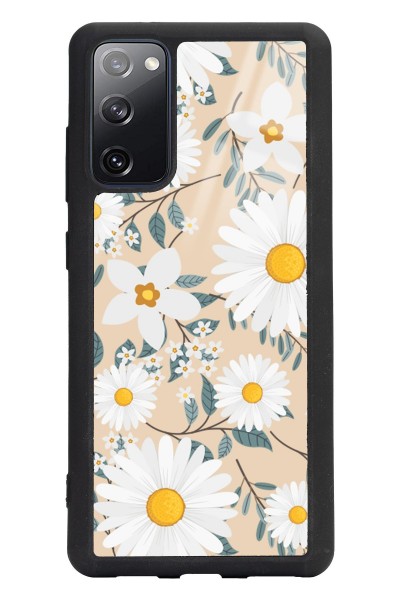 Samsung S20 Fe Büyük Papatya Tasarımlı Glossy Telefon Kılıfı