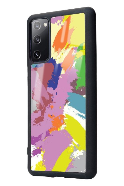 Samsung S20 Fe Colored Brush Tasarımlı Glossy Telefon Kılıfı