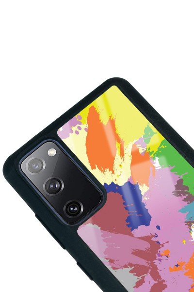 Samsung S20 Fe Colored Brush Tasarımlı Glossy Telefon Kılıfı