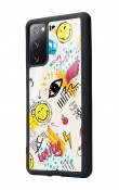Samsung S20 Fe Doodle Emoji Tasarımlı Glossy Telefon Kılıfı