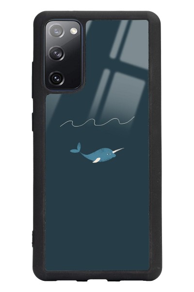 Samsung S20 Fe Doodle Fish Tasarımlı Glossy Telefon Kılıfı