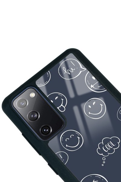 Samsung S20 Fe Doodle Smile Tasarımlı Glossy Telefon Kılıfı