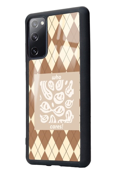 Samsung S20 Fe Ekose Smile Tasarımlı Glossy Telefon Kılıfı