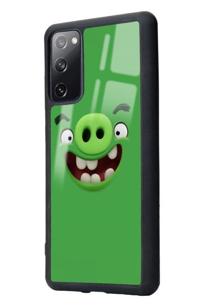 Samsung S20 Fe Green Angry Birds Tasarımlı Glossy Telefon Kılıfı