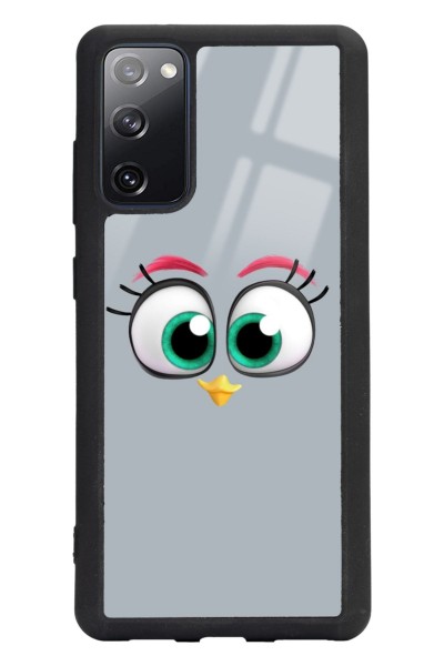 Samsung S20 Fe Grey Angry Birds Tasarımlı Glossy Telefon Kılıfı