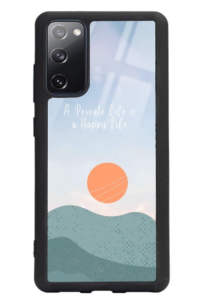Samsung S20 Fe Happy Life Tasarımlı Glossy Telefon Kılıfı
