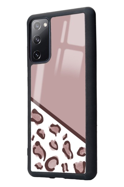 Samsung S20 Fe Kahve Leopar Tasarımlı Glossy Telefon Kılıfı