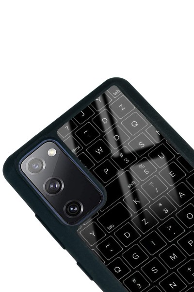 Samsung S20 Fe Keyboard Tasarımlı Glossy Telefon Kılıfı
