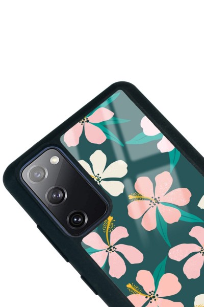 Samsung S20 Fe Leaf Flovers Tasarımlı Glossy Telefon Kılıfı