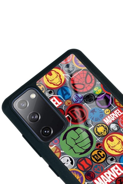 Samsung S20 Fe Marvel Face Tasarımlı Glossy Telefon Kılıfı