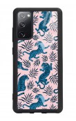 Samsung S20 Fe Mavi Kaplan Tasarımlı Glossy Telefon Kılıfı