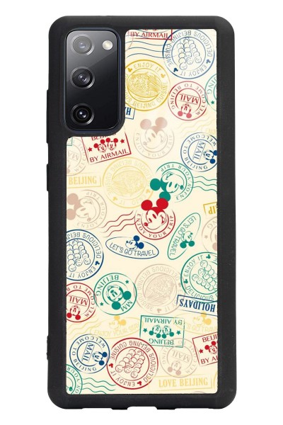 Samsung S20 Fe Mickey Stamp Tasarımlı Glossy Telefon Kılıfı
