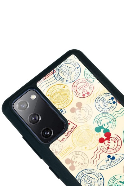 Samsung S20 Fe Mickey Stamp Tasarımlı Glossy Telefon Kılıfı