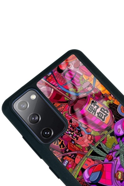 Samsung S20 Fe Neon Island Tasarımlı Glossy Telefon Kılıfı
