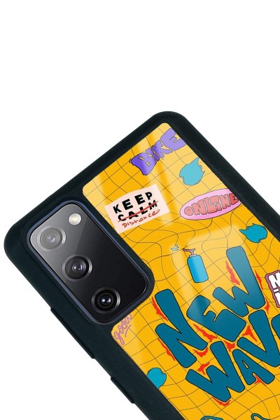 Samsung S20 Fe New Wave Tasarımlı Glossy Telefon Kılıfı