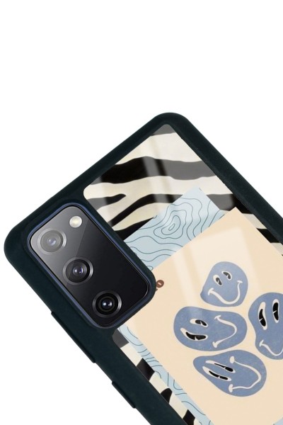 Samsung S20 Fe Zebra Emoji Tasarımlı Glossy Telefon Kılıfı