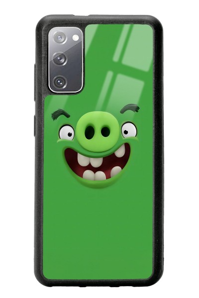 Samsung S20 Green Angry Birds Tasarımlı Glossy Telefon Kılıfı