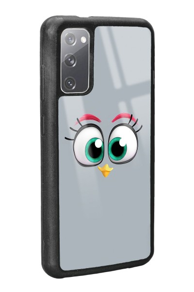 Samsung S20 Grey Angry Birds Tasarımlı Glossy Telefon Kılıfı