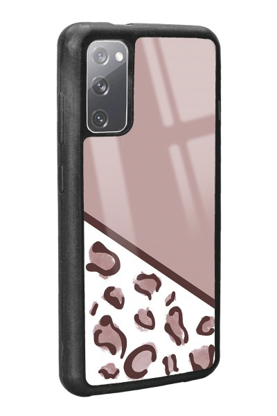 Samsung S20 Kahve Leopar Tasarımlı Glossy Telefon Kılıfı