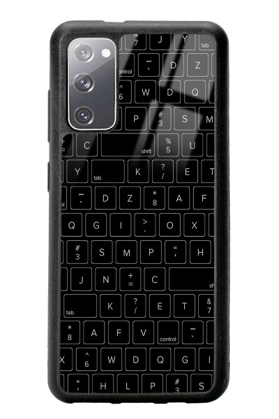 Samsung S20 Keyboard Tasarımlı Glossy Telefon Kılıfı