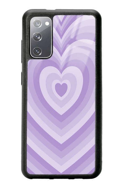 Samsung S20 Lila Kalp Tasarımlı Glossy Telefon Kılıfı