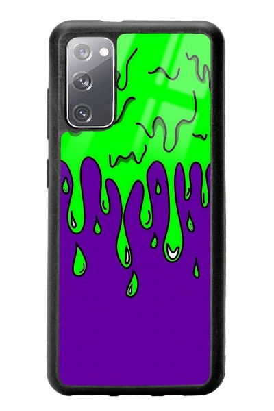 Samsung S20 Neon Damla Tasarımlı Glossy Telefon Kılıfı