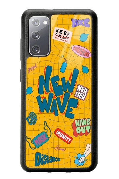 Samsung S20 New Wave Tasarımlı Glossy Telefon Kılıfı