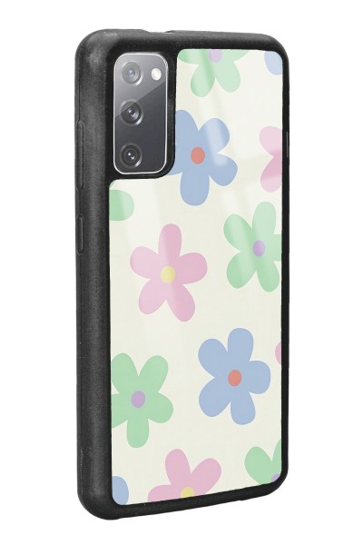 Samsung S20 Nude Çiçek Tasarımlı Glossy Telefon Kılıfı