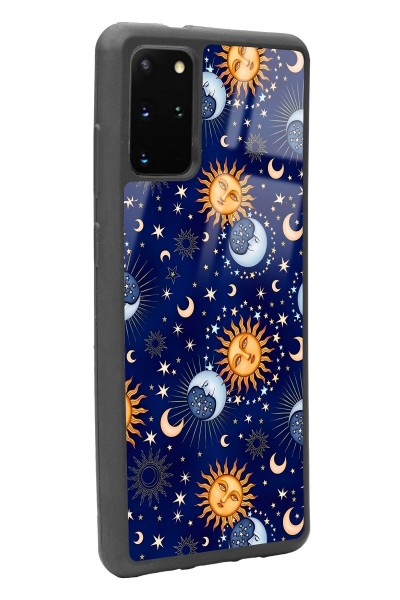 Samsung S20 Plus Ay Güneş Pijama Tasarımlı Glossy Telefon Kılıfı