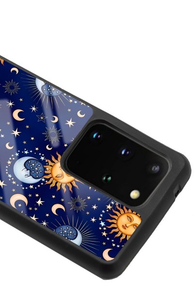 Samsung S20 Plus Ay Güneş Pijama Tasarımlı Glossy Telefon Kılıfı