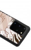 Samsung S20 Plus Emoji Zebra Tasarımlı Glossy Telefon Kılıfı