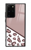 Samsung S20 Plus Kahve Leopar Tasarımlı Glossy Telefon Kılıfı