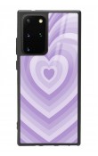 Samsung S20 Plus Lila Kalp Tasarımlı Glossy Telefon Kılıfı